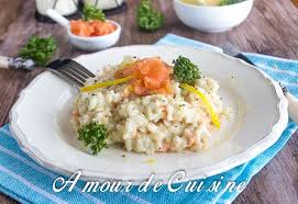 Risotto Au Saumon Fume Amour De Cuisine Recette En 2020 Risotto Saumon Fume Risotto Saumon Risotto