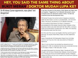 Check spelling or type a new query. Ktemoc Konsiders Lynas Bukit Merah Mahathir The Link