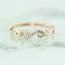 Diamond Band Diamond Ring Diamond S Shape 14k Solid Gold Etsy Diamond Bands Unique Rings Unique Engagement Rings