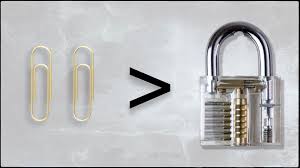 What i am teaching you here : How To Pick A Lock Using 2 X Paperclips Demo On A Transparent Lock