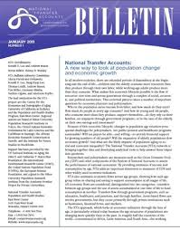 A short printed publication, especially one produced by an organization. National Transfer Accounts Project Nta Bulletin