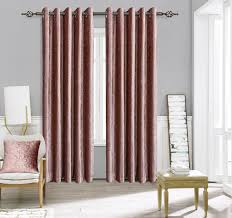 Living velvet top curtain 228 x 228 red : Luxury Crushed Velvet Curtains Fully Lined Eyelet Ring Top Ready Made Home Decoration World
