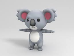 Koala Character Cartoon 3d Model Koala Cartoon Styles 3d Model Character