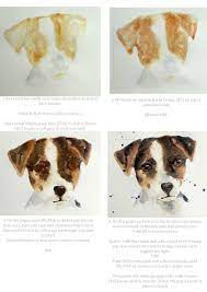 Watercolor painting of a puppy, demo by christine karron. Eastwitching Dog Watercolor Painting Watercolor Dog Portrait Watercolor Pet Portraits