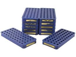 Frankford Arsenal 50 Round Perfect Fit Reloading Tray Assortment Blue Package Of 12