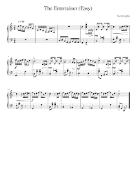 Download and print in pdf or midi free sheet music for the entertainer by scott joplin arranged by rowanlikesdonuts for piano (solo) download and print in pdf or midi free sheet music for the entertainer by scott joplin arranged by rowanlikesdonuts for piano (solo). The Entertainer Easy Sheet Music For Piano Solo Musescore Com