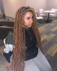 Lovelylocsandlashesss On Instagram Distressed Soft Locs I M Feeling These Month Of Faux Locs Hairstyles Braids For Black Hair Box Braids Hairstyles