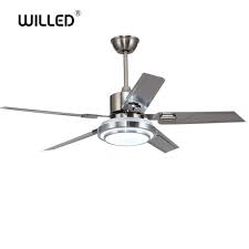 Fan, light and audio player in 1 chandelier, bringing cools and lighting the room at the same time. Brushed Nickel 5 Blades Indoor Ceiling Fan Light With Remote Control Fans 42 48 52 Inch Ceiling Fans Aliexpress