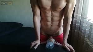 Fleshlight creampie - camera inside a TOY PUSSY - ThisVid.com