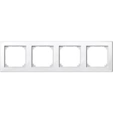 Für mehr verspieltheit eignen sich die fotoleinen oder displays, mit denen sich viele fotos und postkarten inszenieren lassen, zum beispiel von umbra: Merten 478419 System M Rahmen M Smart 4 Fach Polarweiss Glanzend Kaufen Elektro Wandelt