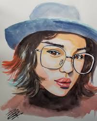 Day 25. #30faces30days #sktchy Watercolor