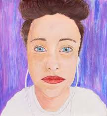 Alicia Lloyd, Self Portrait, 2016, colored pencil