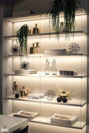 Led Strip Lighting Ideas For Open Shelving In The Kitchen And Beyond Decoist Led Shelf Lighting Led Strip Lighting Interior Led Lights