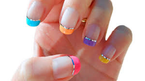 By uñas & diseños · updated about 8 years ago. Manicura Francesa De Colores Con Nail Tape Cristinails Youtube