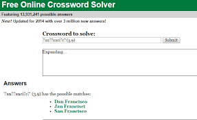 Maybe you would like to learn more about one of these? 5 Free Crossword Solver Websites