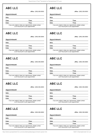 How to create your own business card using microsoft word. Appointment Card Template For Word