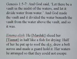 A Curious Parallel Between Genesis and the Mesopotamian Enuma Elish |  Prometheus Unbound