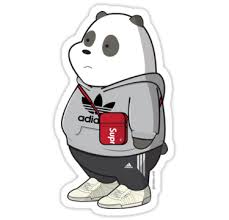Pan Pan We Bare Bears Stickers By Bobbys World Redbubble Escandalosos Osos Pegatinas