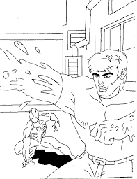 The article features the coloring sheets of nemo. Spiderman And Mr Sandman Coloring Page Printable