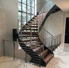 Find out how to build a staircase. China Modern Steel Staircase With Rubber Oak Wood Staircase And Stainless Steel Staircases Handrails Design China Staircase Stair Railing