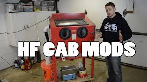 The blast cabinet is cooler than the air from the supply line because the dust collector blower is circulating air, cooling the inside of the cabinet. 8 Must Have Modifications Harbor Freight Blast Cabinet Youtube