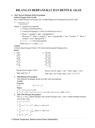 Akar pangkat 3 dari 13824 hanya 7 detik bersama paman apiq jadi cepat dan mudah. Adoc Tips Bilangan Berpangkat Dan Bentuk Akar Pdf