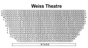 mandell weiss theatre seating chart theatre in san diego