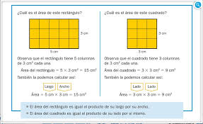 Juegos Para Calcular El Area De Un Cuadrado Y De Un Rectangulo Pizarras Abiertas