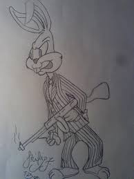 Tattoo ideas chicano tattoo tattoo flash tattoos art tattoo designs. Gangsta Gangster Bugs Bunny Tattoo Novocom Top