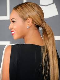 Tie the ponytail where the brown hair fades into blonde. Black Ponytail Hairstyles For Women Bpatello