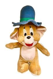 Blue Cowboy Hat Jerry Mouse From Tom & Jerry Cartoon Plush Doll Soft 7”  From USA