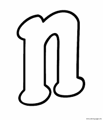 Small letter n coloring pages. Lowercase N Free Alphabet S58d5 Coloring Pages Printable