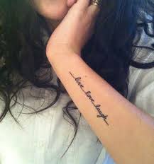 Connected Words Placement Side Wrist Tattoos Tattoos Trendy Tattoos