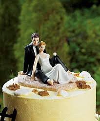 Romantic Wedding Couple Lounging On The Beach Figurine Beach Cake Topper Beach Wedding Cake Toppers Cake Topper Wedding Romantic