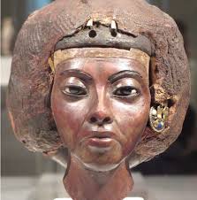 The image of the actor and writer Amin al-Jamal, who is the closest to King  Akhenaten, one of the rulers of the eighteenth dynasty who ruled Egypt for  17 years and died