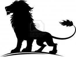 Vector Illustration Of A Silhouette Of A Proud Lion Stock Photo 9935368 Lion Silhouette Abstract Lion Mens Lion Tattoo