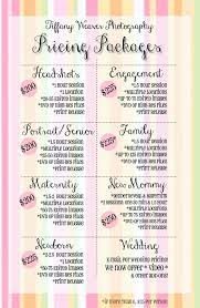 Customizable Pricing Sheet Psd Photography Buisness Photography Business Pricing Pricing Guide Photography