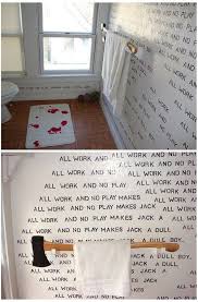 The Shining All Work And No Play Makes Jack A Dull Boy Bathroom Decor Bathmat Turns Red When Wet Axe Towel Rack All Work And No Play Makes Jack A Dull Boy Wall Art Horror Decor The Shining Bathroom Horror Room