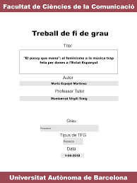 Treball de fi de grau