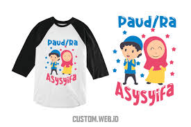Check spelling or type a new query. Contoh Desain Sablon Kaos Anak Paud Tk Raglan Kombinasi Warna Bahan Katun Soft