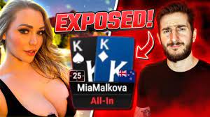 MIA MALKOVA EXPOSES ME IN POKER! - YouTube