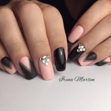 Pink & balck cheetah or leopard nail design. Black And Pink Nails The Best Images Bestartnails Com