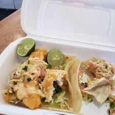 The taco gordo is piled high with nuggets of fried fish, flakey red marlin and a single fried shrimp on the top, $3.50. Mr Baja Fish 49 Photos 63 Reviews Mexican 405 E Wetmore Rd Tucson Az Restaurant Reviews Phone Number Menu