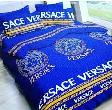 Gianni versace home collections bedding set queen white and blue. Dm For Your Bedsheets And Duvet At Panda Interior Store Facebook