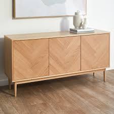 150cm Dion Herringbone Oak Wood Sideboard