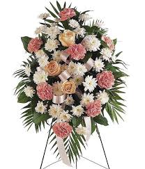 Blue and white casket spray sympathy casket sprays. Funeral Flowers Funeral Flower Arrangements