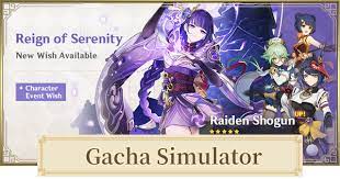 Gacha Simulator For Raiden Shogun Banner Reign Of Serenity Wish Simulator Genshin Impact Gamewith