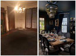 Walls, windows, ceilings, moldings, lighting, floors, heating and furniture. Our Before After Home Renovation Dining Room Reveal The Mom Edit