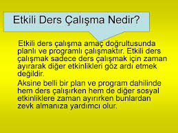 Verimli Ders Calisma Semineri Ppt Indir
