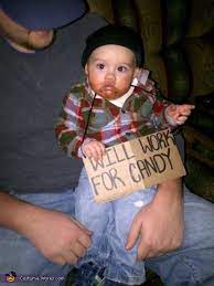 21 Easy Homemade Costumes For Baby S First Halloween Diy Baby Costumes Diy Baby Halloween Costumes Halloween Costumes For Kids